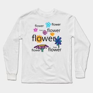 My garden full of flowers, vintage Flower patterns, oil painting Long Sleeve T-Shirt